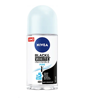 Дезодорант-антиперспирант Nivea deo невидимая защита pure для черного и белого шариковая 50 мл