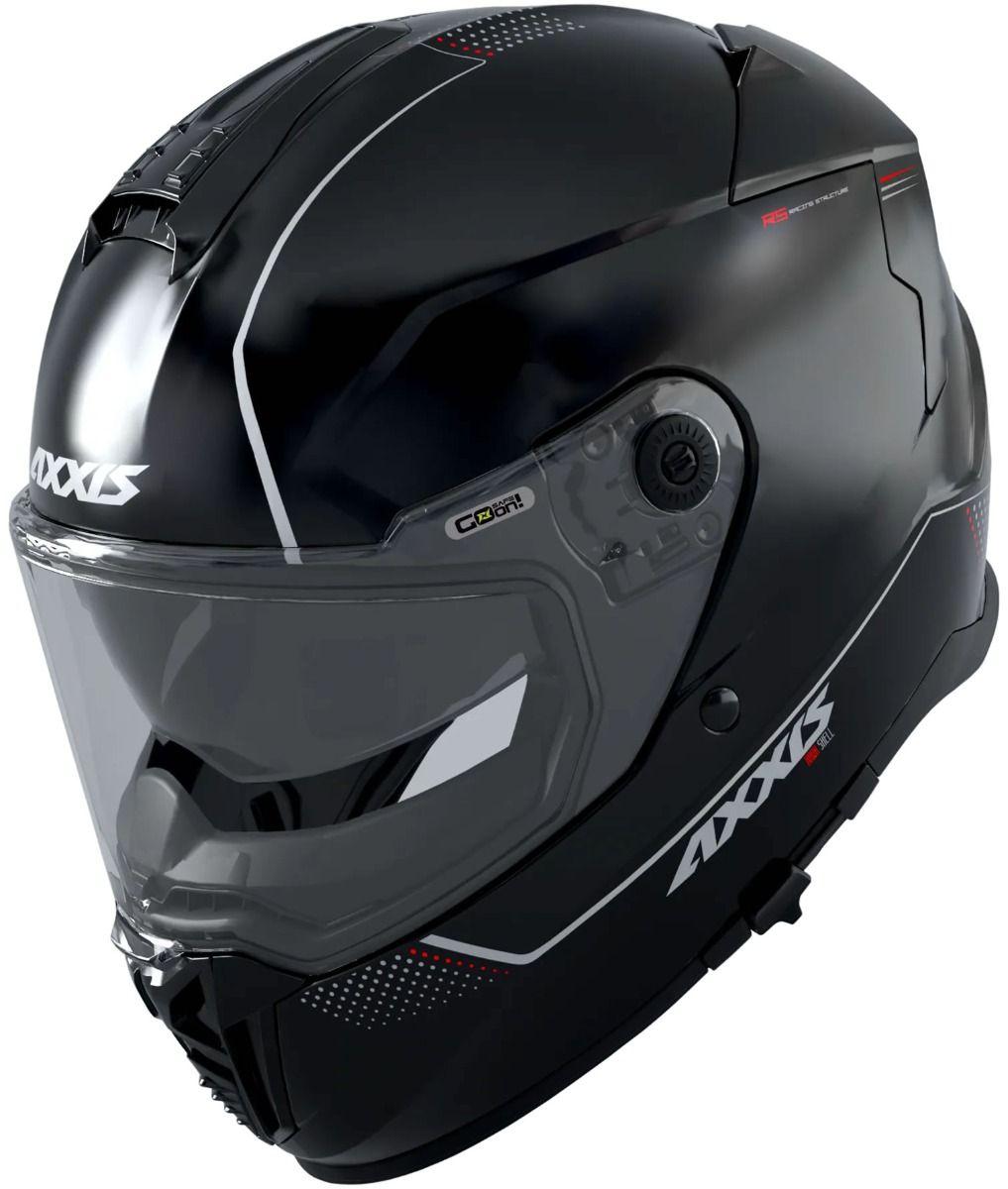 Мотошолом AXXIS HAWK SV Solid A1 Gloss Black XS