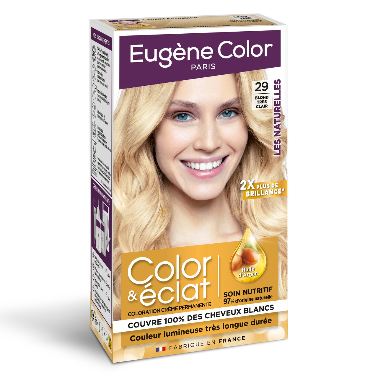 Стійка Фарба без Аміаку Eugene Color Paris Color & Eclat 29 Дуже Світлий Блондин 115 мл