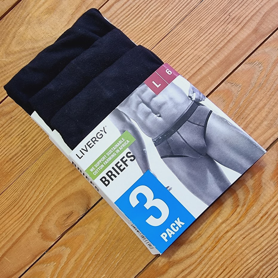 Комплект труси сліп із 3 штук, розмір L, колір чорний