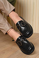 Туфлі жiночi з відкритою п`ятою чорного кольору 160675L