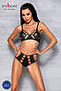 Чарівний жіночий чорний комплект TASMINA SET black S/M - Passion, фото 5