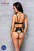 Чарівний жіночий чорний комплект TASMINA SET black S/M - Passion, фото 6