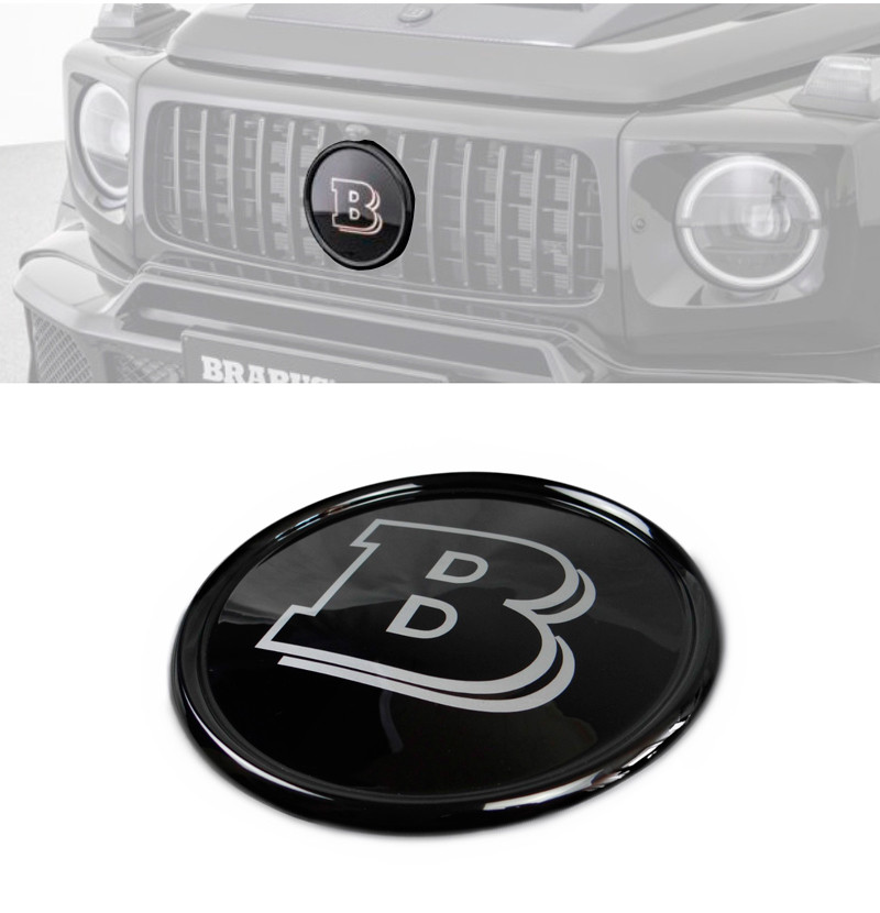 Емблема Brabus у решітку радіатора Mercedes G-class W463a W464 (під дистронік), фото 1