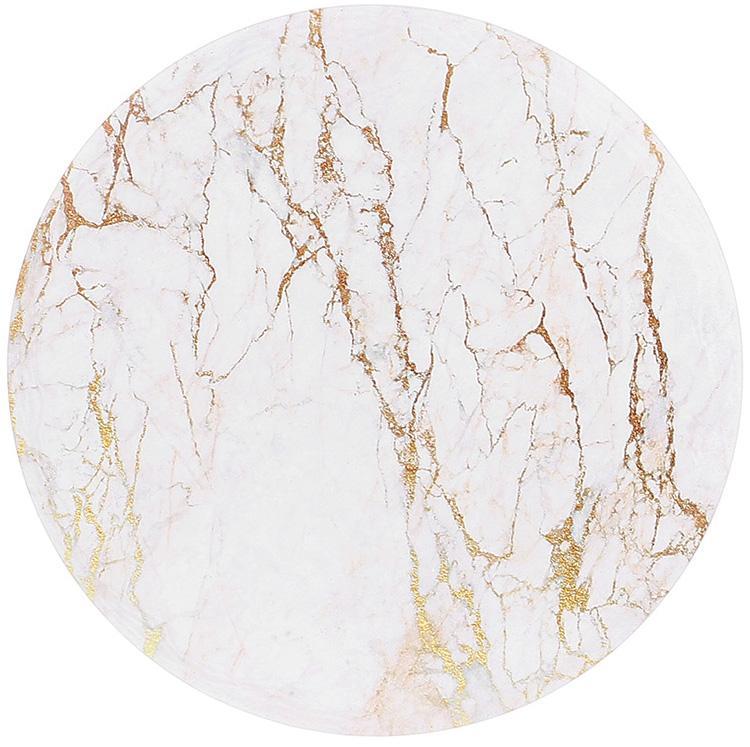 Підставка під гаряче керамічна "Golden White Marble" Ø 16 см на корковій основі