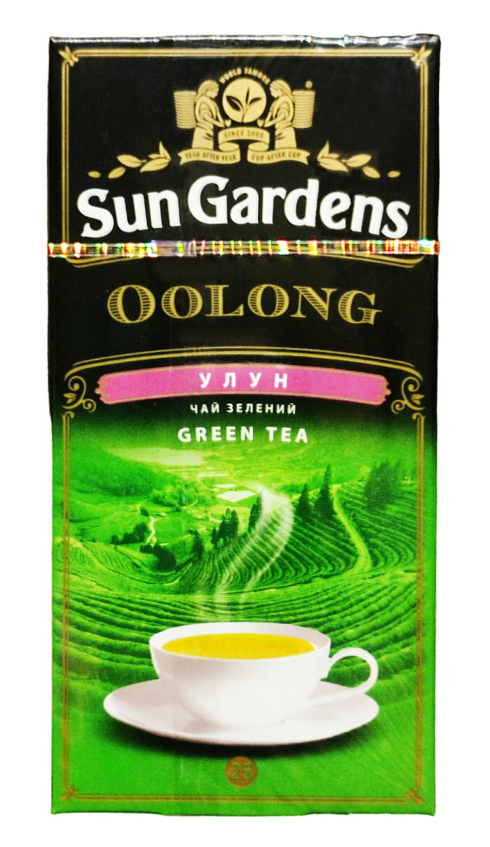 Чай зелений улун Sun Gardens Oolong 25 пакетиків у конвертиках, фото 1