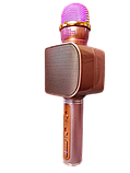 Бездротовий Bluetooth мікрофон для караоке з модулятором голосу DM High Quality YS-05 Original рожевий (YS-05_457), фото 3