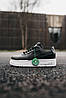 Жіночі кросівки Nike Air Force Pixel Black (Чорні з білим) Найк Аїр Форс Піксель шкіра демісезон, фото 4
