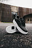 Жіночі кросівки Nike Air Force Pixel Black (Чорні з білим) Найк Аїр Форс Піксель шкіра демісезон, фото 6