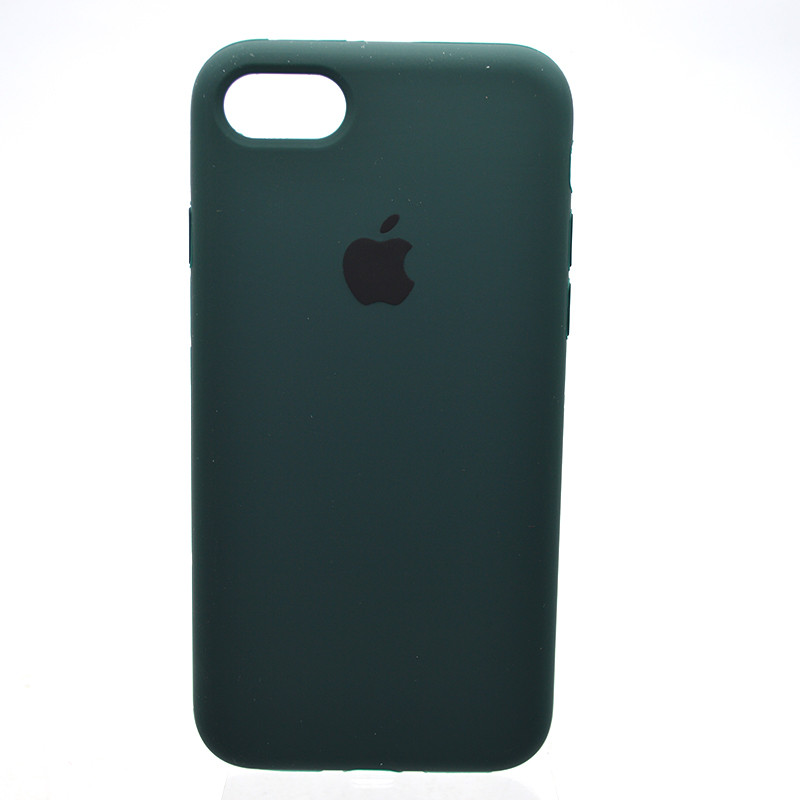 Чохол накладка Silicon Case Full Cover для iPhone 7/iPhone 8/iPhone SE2 2020 Dark Green