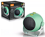 Тепловентилятор керамічний (дуйка) побутовий напольний/настільний для дому та офісу 3 режими RAF R1186G 1800W зелений, фото 7