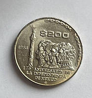 Монета Мексики 200 песо 1985 р.