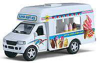 Металлическая машинка с мороженным kinsfun ice cream truck KS 5253 W,машинка KS5253W,машинка KS 5253 W