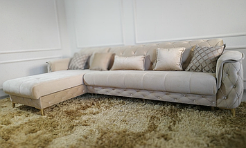 Шикарний комфортний кутовий розкладний диван із шезлонгом 305x178x80 см JOSS  Кортуба-У, фото 2