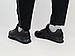 Кросівки чоловічі чорні шкіряні з сірим New Balance 574. Чоловіче взуття осінь-весна Нью Баланс 574 чорні, фото 7