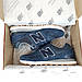 Кросівки чоловічі замшеві сині New Balance 574 Blue. Взуття із замші для чоловіків весна осінь Нью Баланс 574, фото 4