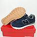 Кросівки чоловічі замшеві сині New Balance 574 Blue. Взуття із замші для чоловіків весна осінь Нью Баланс 574, фото 9