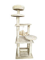 Кігтеточка, будиночок, дряпка для кішок Avko CatTree 1223 Beige, фото 4