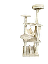 Кігтеточка, будиночок, дряпка для кішок Avko CatTree 1223 Beige, фото 3