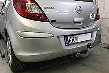 Фаркоп Opel Corsa D 2006-2014 (Опель Корса D) оцинкований Швидкознімний автомат на ручці, фото 5