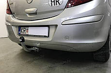 Фаркоп Opel Corsa D 2006-2014 (Опель Корса D) оцинкований Швидкознімний автомат на ручці, фото 4