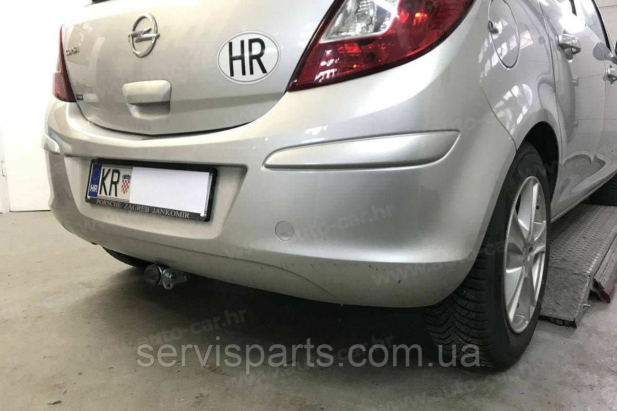 Фаркоп Opel Corsa D 2006-2014 (Опель Корса D) оцинкований Швидкознімний автомат на ручці