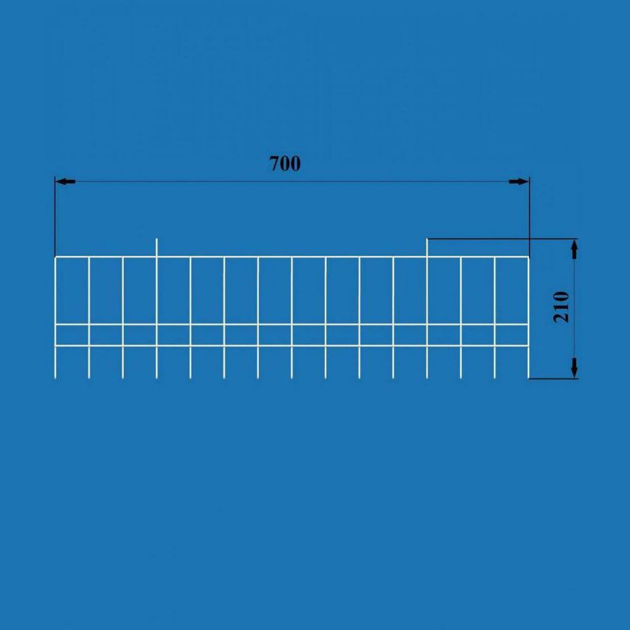 Полка 70 см на сетку (ПС-17) - фото 2 - id-p14251569