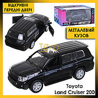 Металлическая коллекционная машинка Toyota Land Cruiser 200, игрушечная модель Тойота Ленд Крузер AS-1887 черн