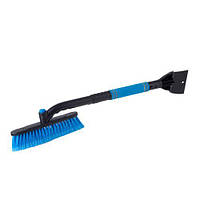 Щетка + скребок VITOL для снега и льда, телескопическая 65-82см, ISV-2028