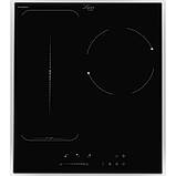 Електрична плита 45 см Три конфорки Luxor Flamme 455 SS у рамці сталь-функції Keep Warm + Stop and Go, фото 8