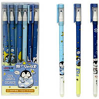 Ручка пиши-стирай синяя Lea Пингвины