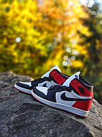 Высокие кроссовки Nike Air Jordan 1 Hight Black, Red, White