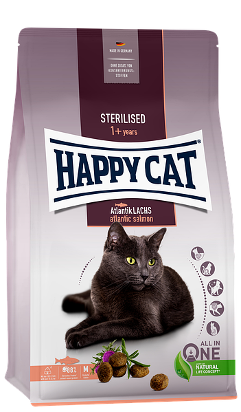Happy Cat Sterilised Atlantik Lachs 1.3 ZooVet