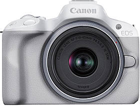 Canon Цифрова фотокамера EOS R50 + RF-S 18-45 IS STM White