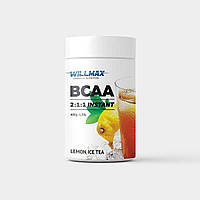 Аминокислоты BCAA Бсаа Willmax BCAA 2:1:1 Instant 400 г со вкусом лимонный чай