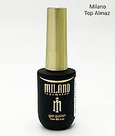 Финишное покрытие для маникюра Топ алмазный Milano 15мл - Top No Sticky ALMAZ (для ногтей, makeup гель лака)