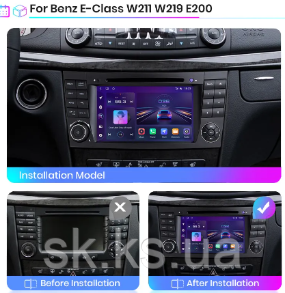 Junsun 4G Android магнітола для Mercedes Benz E Class S211 W211 CLS Class C219 2002 - 2010