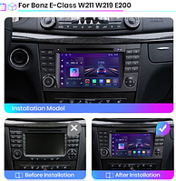 Junsun 4G Android магнітола для Mercedes Benz E Class S211 W211 CLS Class C219 2002 - 2010