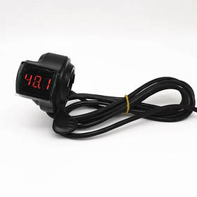 Курок газу з вольтметром 12V-72V