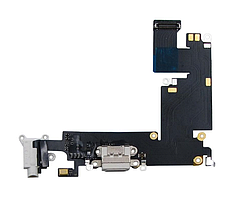 Шлейф заряджання з роз'ємом Hands-Free та мікрофоном для iPhone 6 Plus Білий