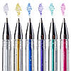 Гелеві ручки з блискітками, YES "Glitter" поштучно, фото 2