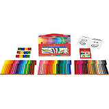 Фломастери Faber-Castell Connector, 60 кольорів, у пластиковій валізці, 155560, фото 2