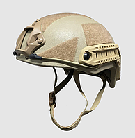 Баллистический шлем Gotie FAST NIJ IIIA (НВМПЭ) Coyote с подвесной системой Ops-Core