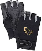 Перчатки Savage Gear Neoprene Half Finger XL ц:black