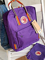 Рюкзак текстильный сумка- рюкзак городской повседневный фиолетовый Kanken