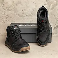 Високі чоловічі черевики з натуральної шкіри на шнурівці