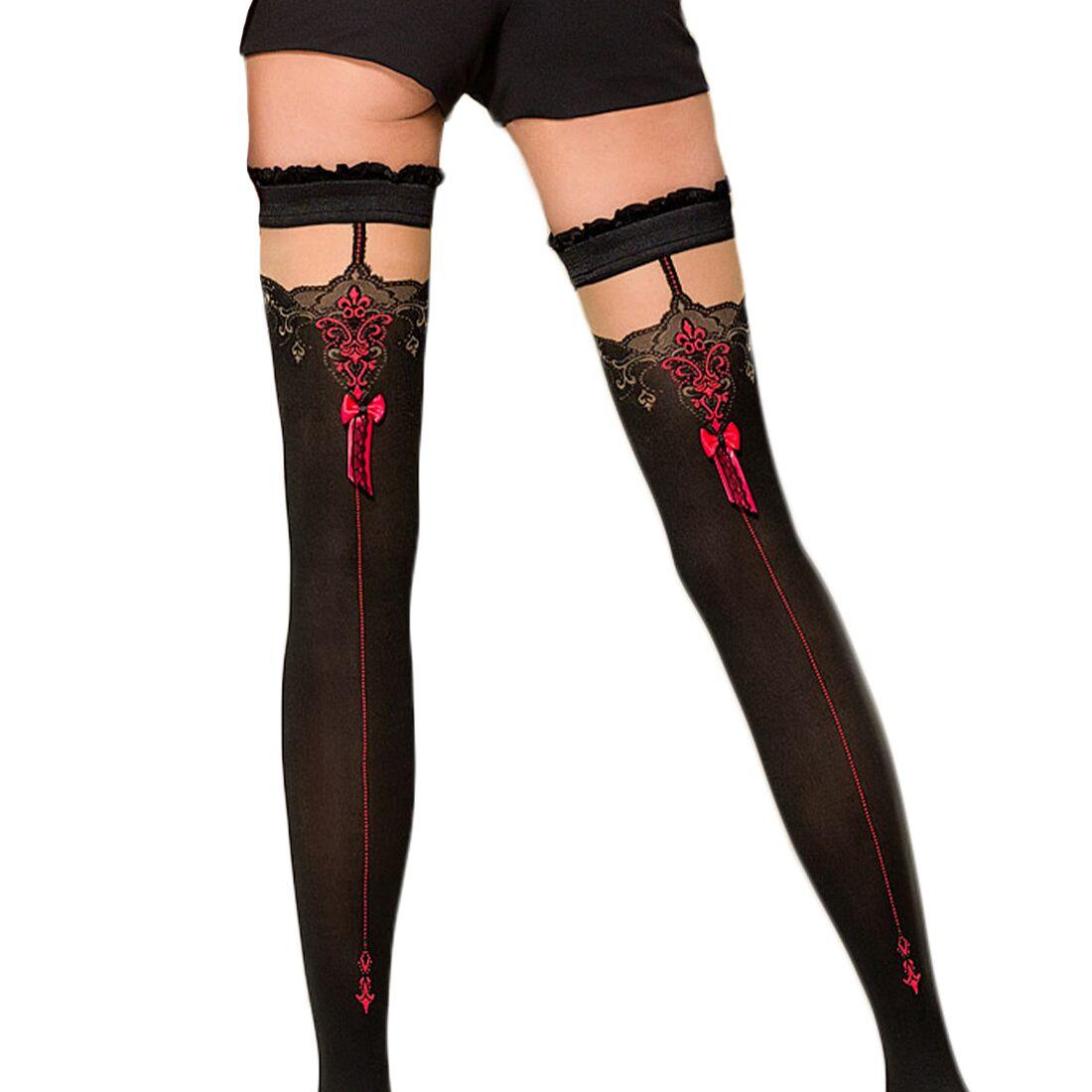 Панчохи ST100 1/2 red-Passion Talla, фото 1