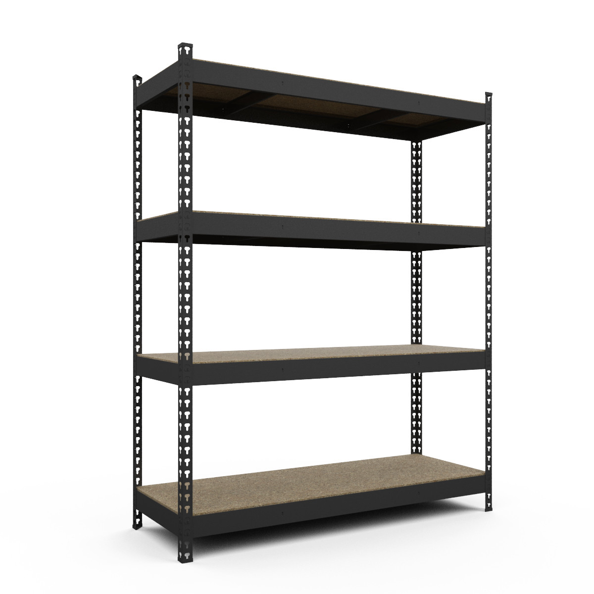 Стелаж 180x140x60см 4 полиці ДСП металевий фарбований збірний до 300кг на полку