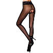 Еротичні колготки чорні tiopen 008 nero 3/4 (30 den) Passion Talla, фото 2