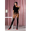 Колготки з ефектом панчіх на підв'язках Passion TI112 nero-gold 1/2 60/20 den Talla, фото 5